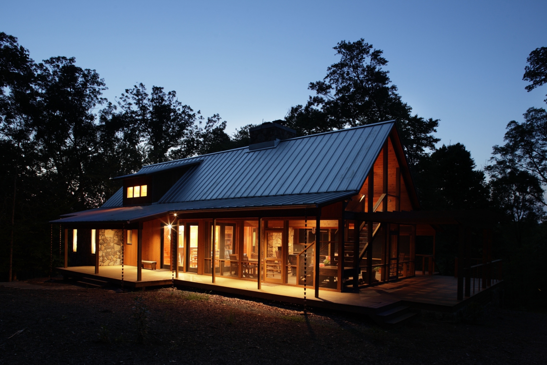 NC Vernacular wood cottage with wrap around porch